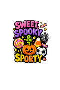 Sweet, Spooky & Sporty – Kids Halloween DTF Transfer (6x7)