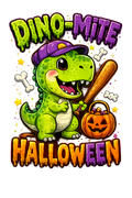 Dino-Mite Halloween – Kids Halloween DTF Transfer (6x7)