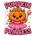 Pumpkin Princess – Kids Halloween DTF Transfer (6x7)