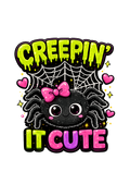 Creepin' It Cute – Kids Halloween DTF Transfer (6x7)