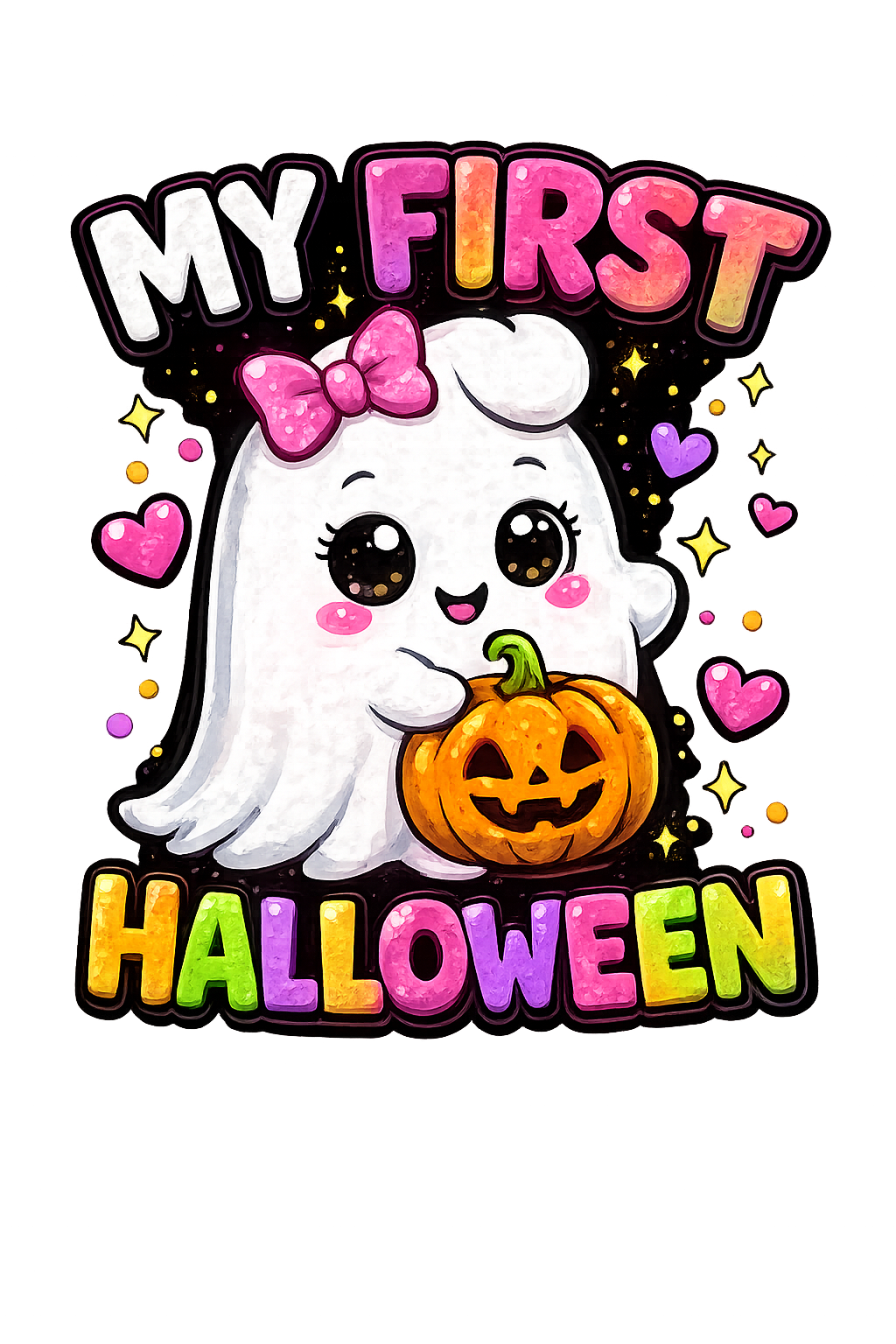 My First Halloween – Kids Halloween DTF Transfer (6x7)