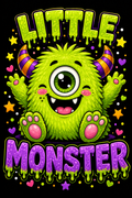 Little Monster – Kids Halloween DTF Transfer (6x7)