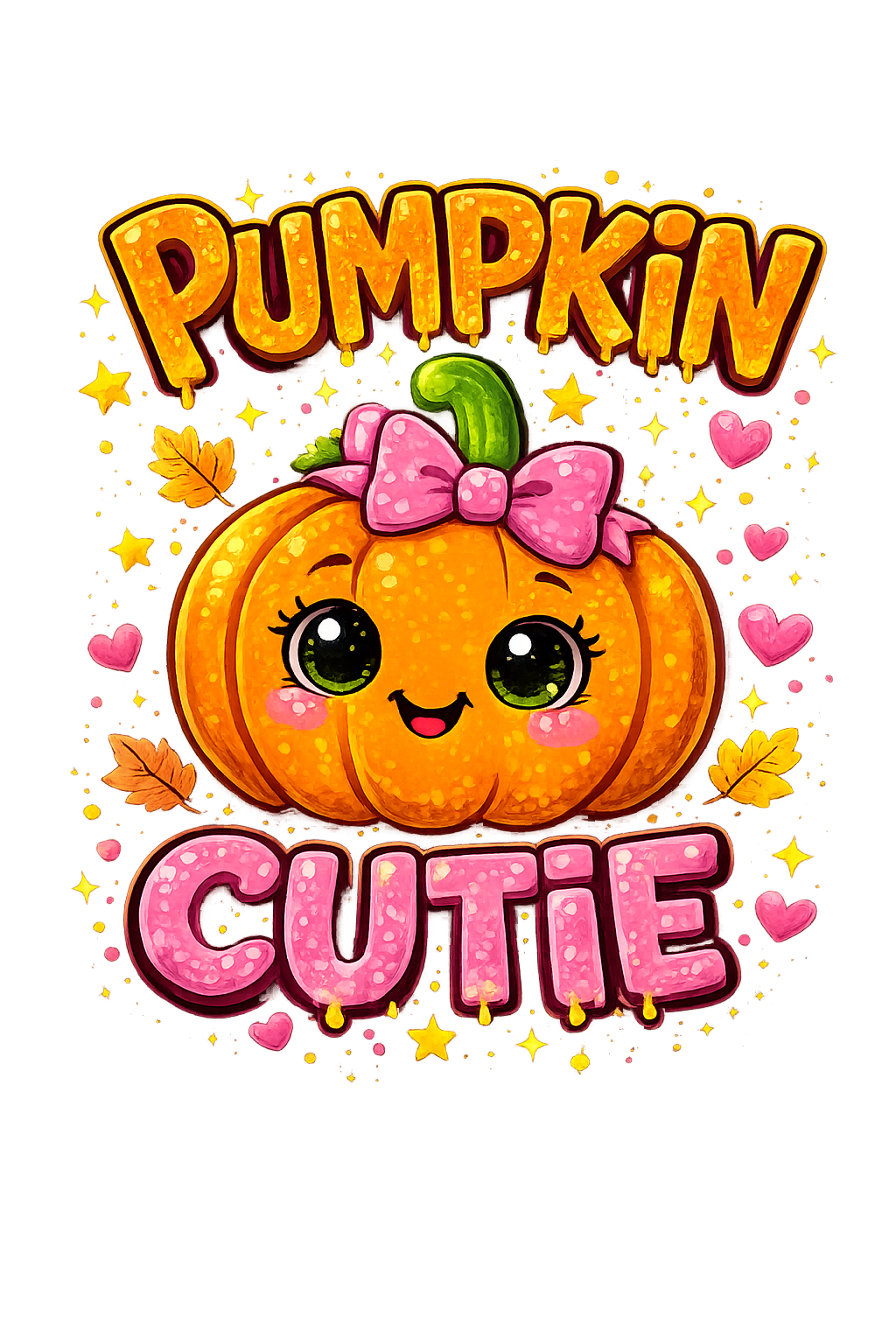 Pumpkin Cutie – Kids Halloween DTF Transfer (6x7)