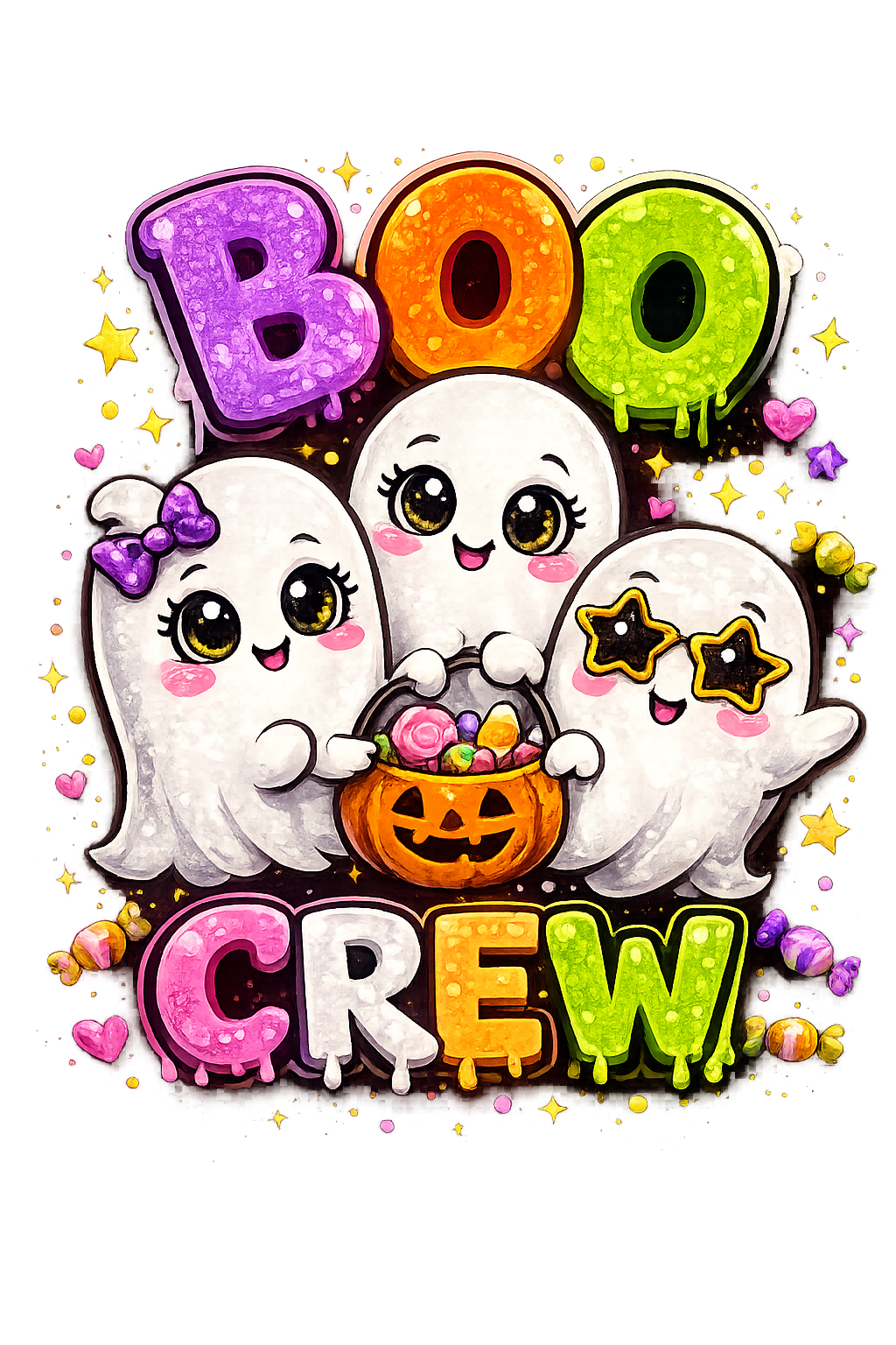 Boo Crew – Kids Halloween DTF Transfer (6x7)